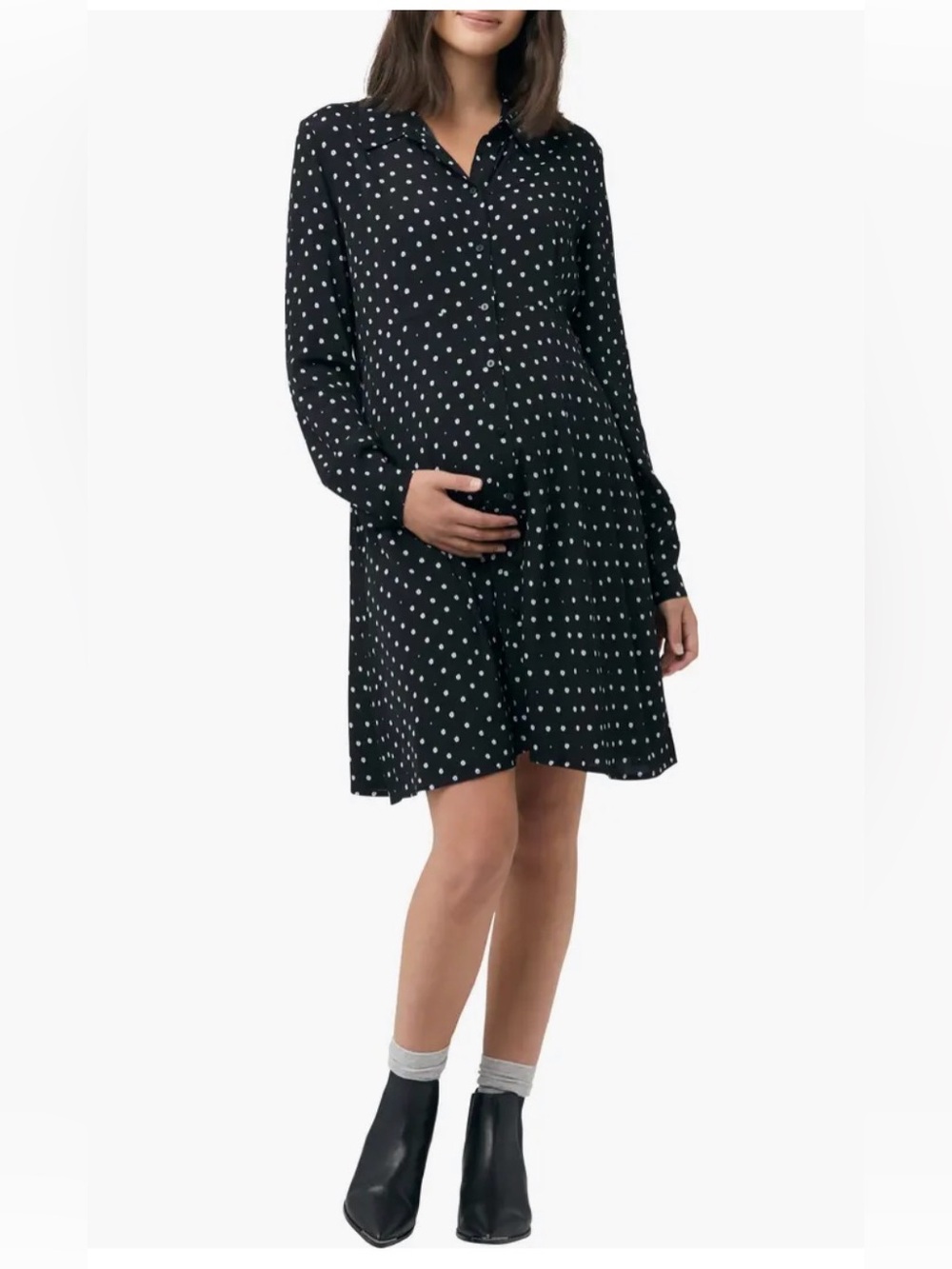 Ripe Women's Size Small Dress Black White Knee Length